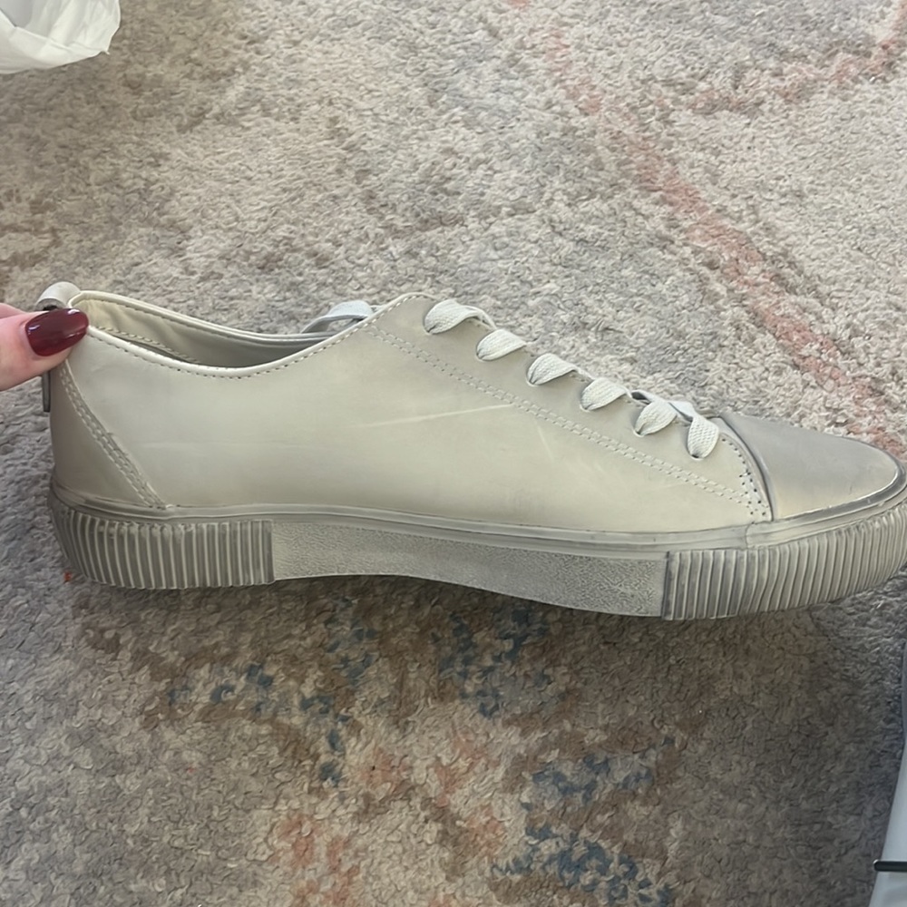 Never worn men’s all saints leather sneaker - Picture 2 of 4